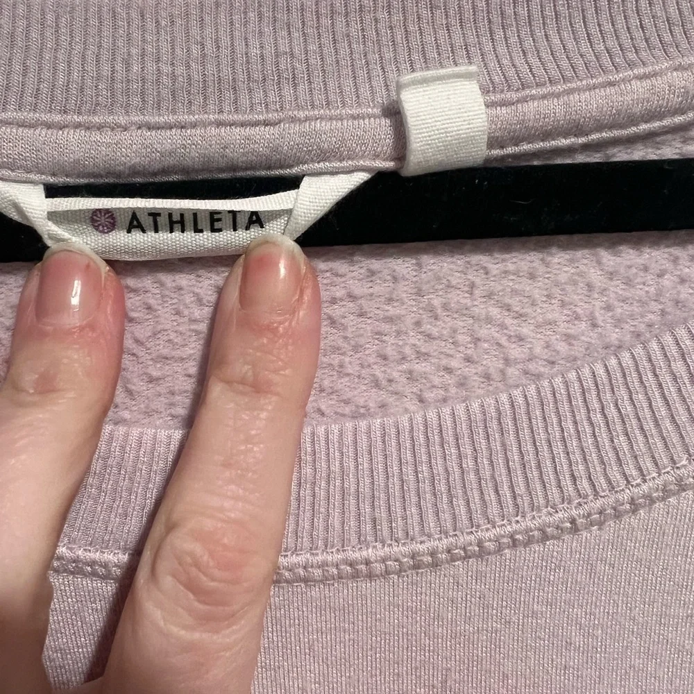 ATHLETA LILAC COASTER LUXE SWEATSHIRT - Picture 6 of 8